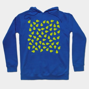 Green and yellow pear fruit pattern Hoodie